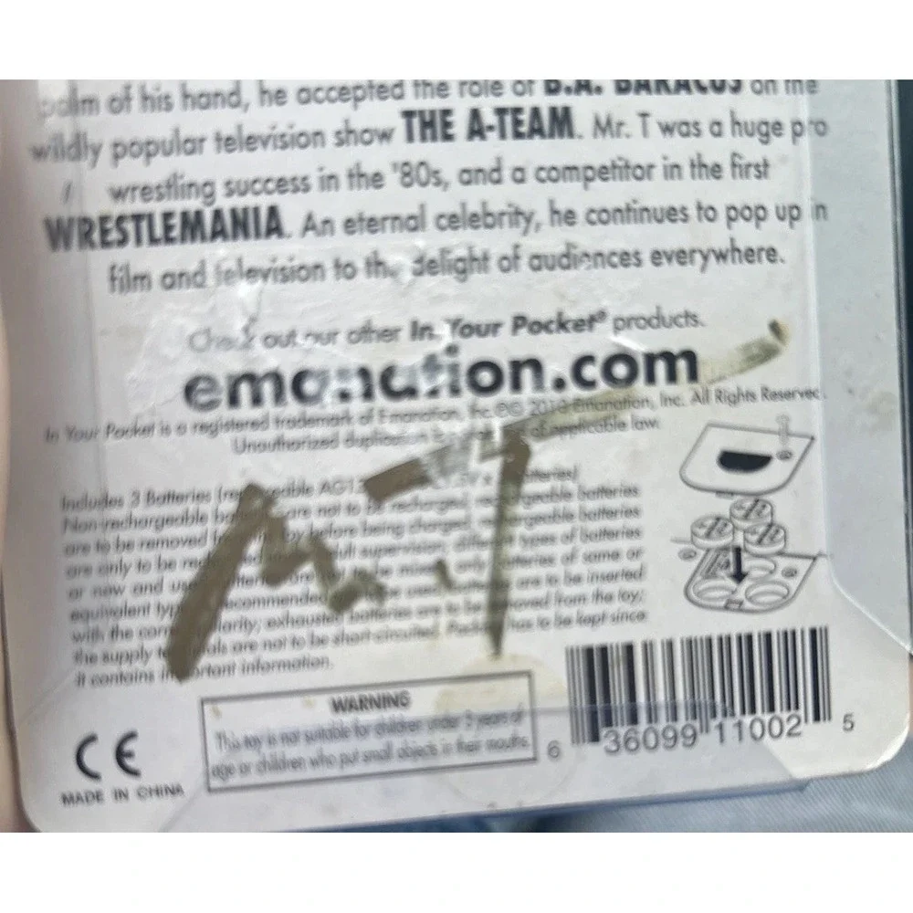 Mr T. in Your Pocket Brand New‎ Autographed. Read